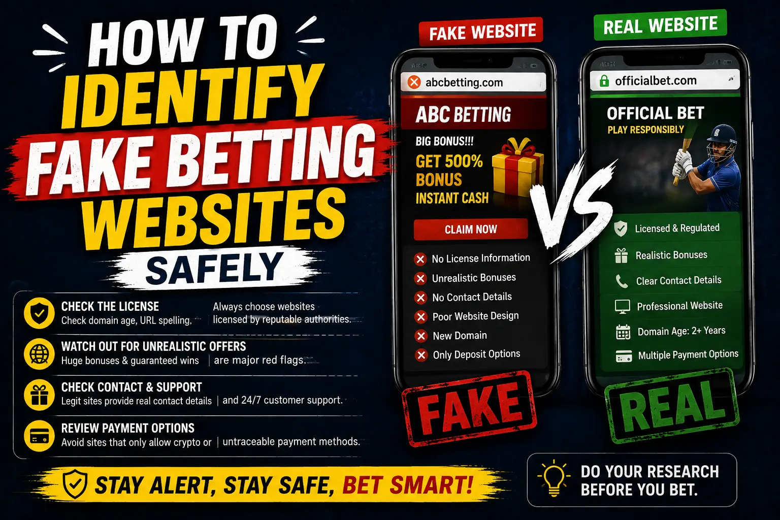How to Identify Fake Betting Websites Safely