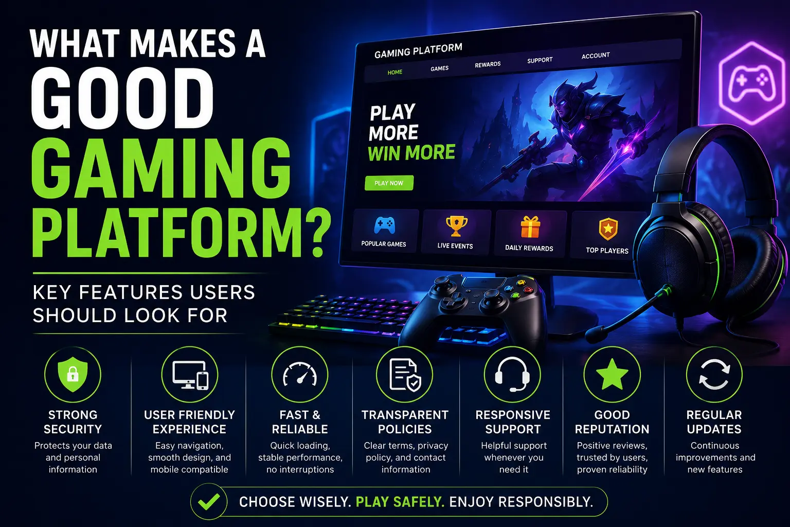gaming platform serves as the foundation of a user's experience